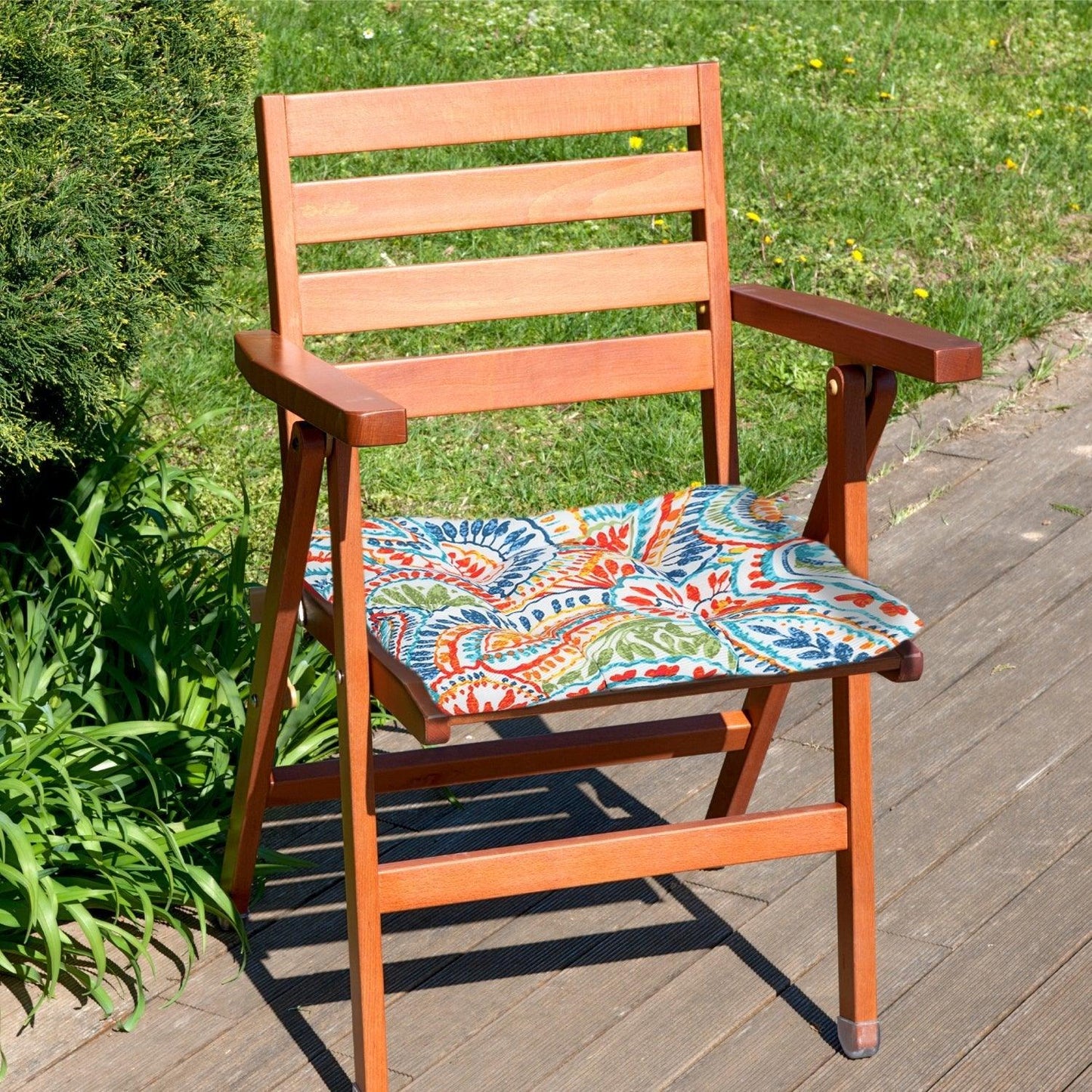 Patio Chair Cushion Fabric Slipcover Foam - Set of 2 CUSHION Aoodor