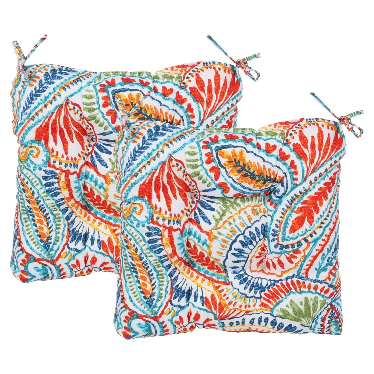Patio Chair Cushion Fabric Slipcover Foam - Set of 2 CUSHION Aoodor Multi-color