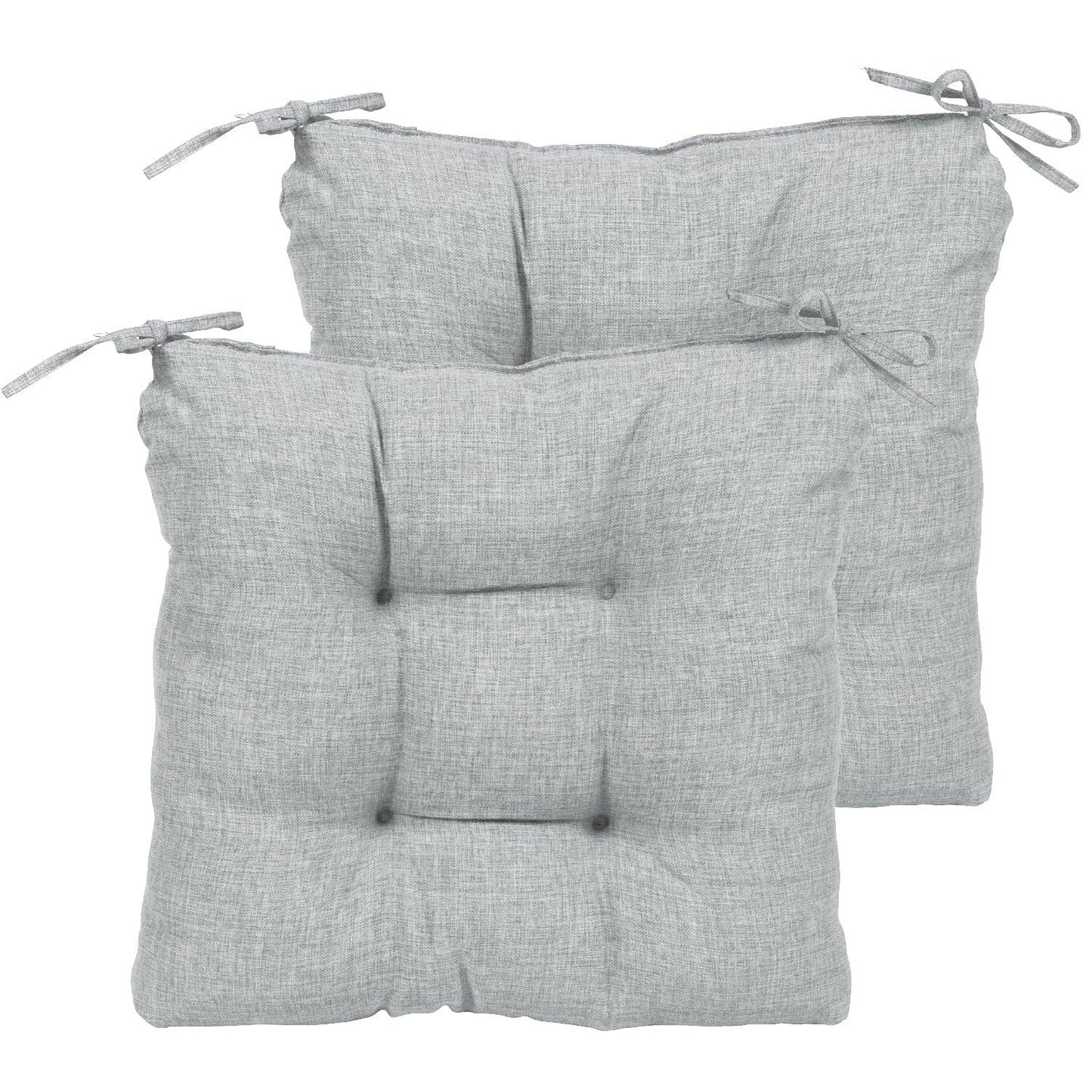 Patio Chair Cushion Fabric Slipcover Foam - Set of 2 CUSHION Aoodor Gray