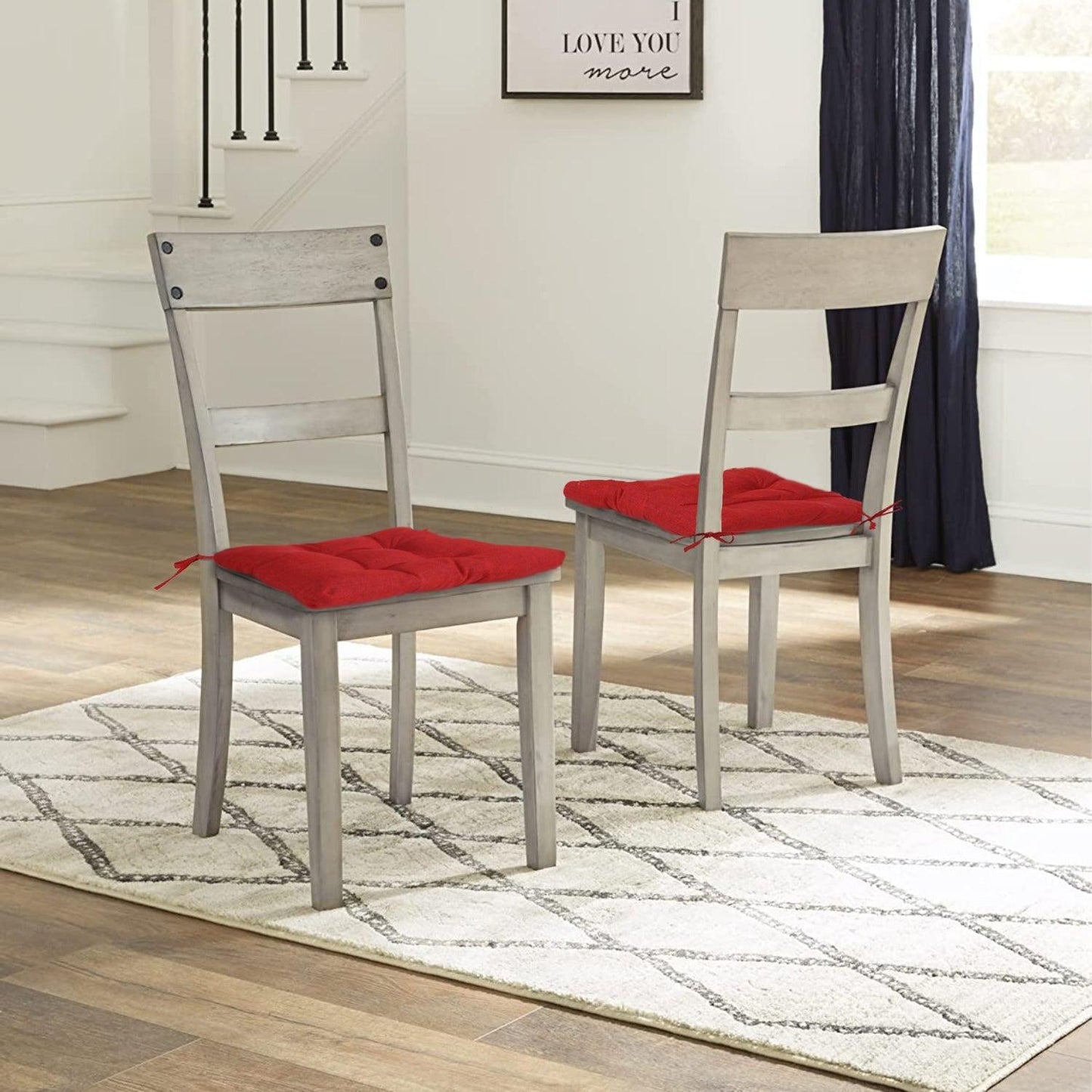Patio Chair Cushion Fabric Slipcover Foam - Set of 2 CUSHION Aoodor