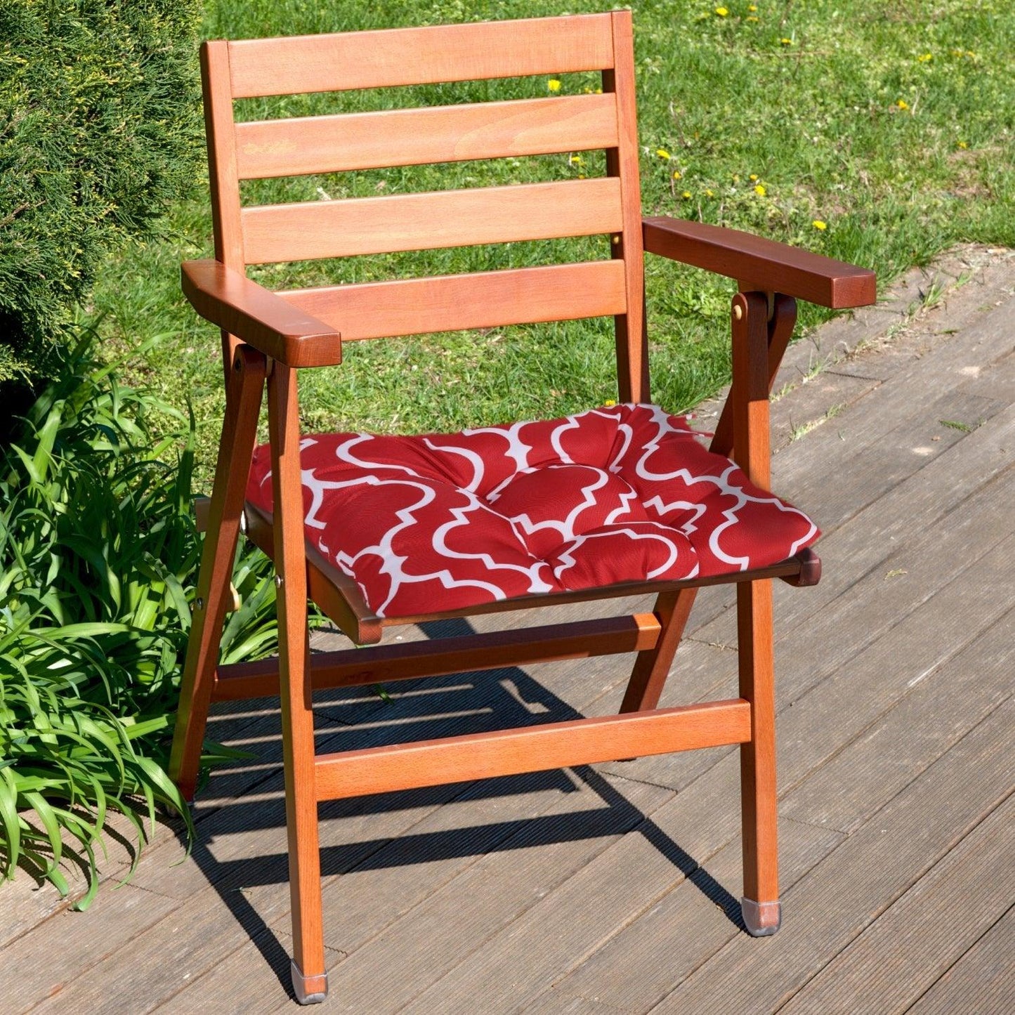 Patio Chair Cushion Fabric Slipcover Foam - Set of 2 CUSHION Aoodor