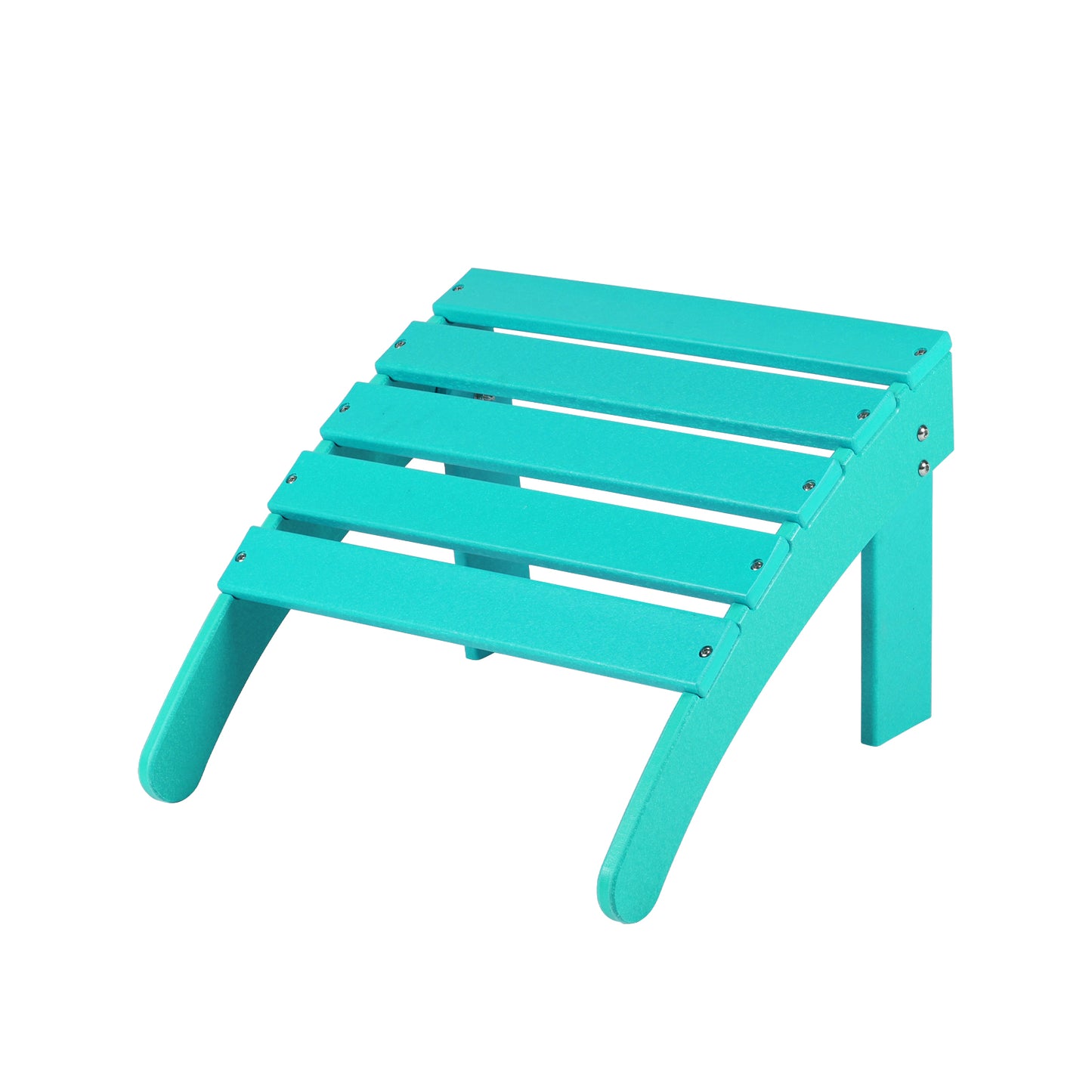 Outdoor Adirondack Ottoman, HDPE Adirondack Chair Ottoman