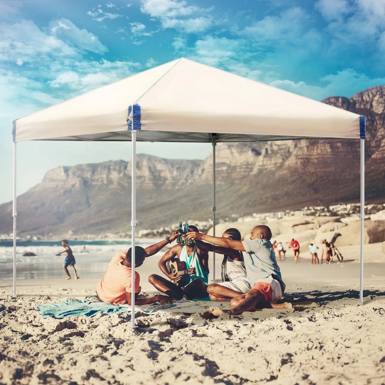 10 x 10 /12 x 12 FT Pop Up Canopy Tent with Roller Bag, Instant Shade Canopy Aoodor