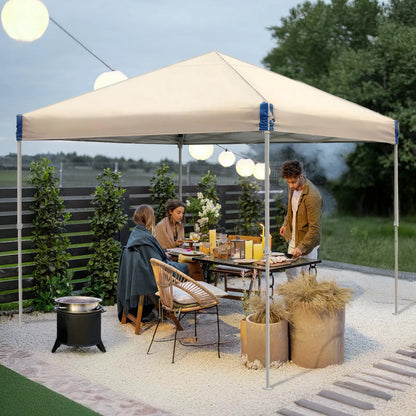10 x 10 /12 x 12 FT Pop Up Canopy Tent with Roller Bag, Instant Shade Canopy Aoodor