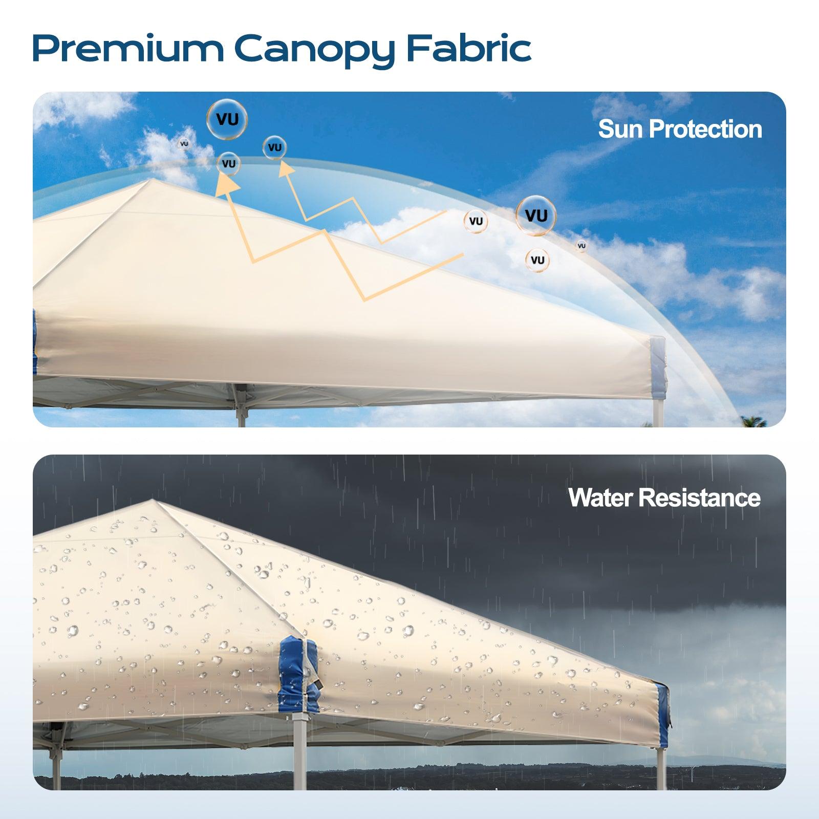 10 x 10 /12 x 12 FT Pop Up Canopy Tent with Roller Bag, Instant Shade Canopy Aoodor