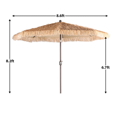 Patio Umbrella Thatched Outdoor Umbrella (No Base)