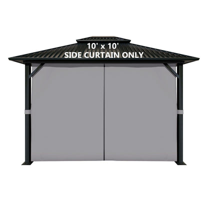 10x10/10x12/10x13/12x12/12x14 ft. Gazebo Curtain Set Protecting Privacy Side Walls 4 Panels (Curtain Only)