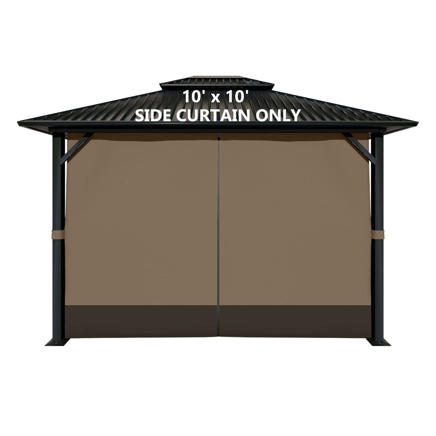 10x10/10x12/10x13/12x12/12x14 ft. Gazebo Curtain Set Protecting Privacy Side Walls 4 Panels (Curtain Only)