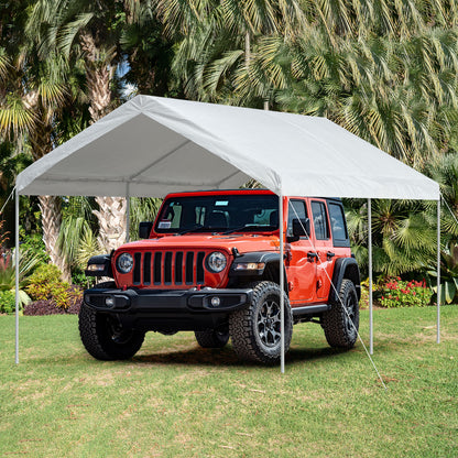 20 x 10 FT. Vehicle Carport Party Canopy Tent Boat Shelter Cover with Heavy Duty Metal Frame
