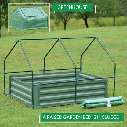 Greenhouse With Raised Garden Beds