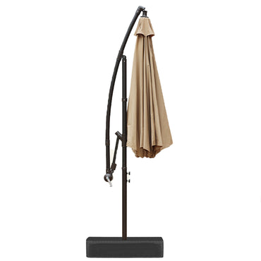 Offset Hanging Umbrella with Base Stand 10 Ft. Patio Umbrella Aoodor   