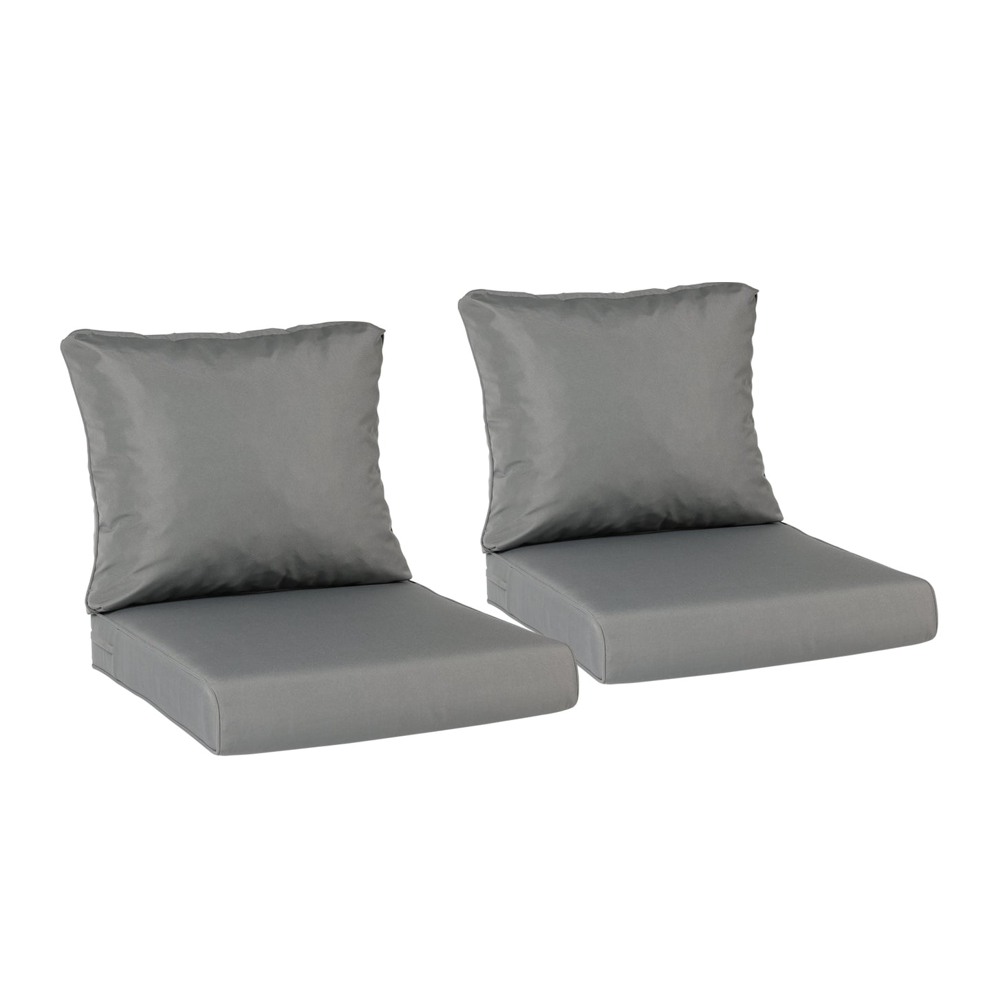 Outdoor Chair Cushions, Set of 2 Outdoor Deep Seat Cushions with Handle & Adjustable Straps