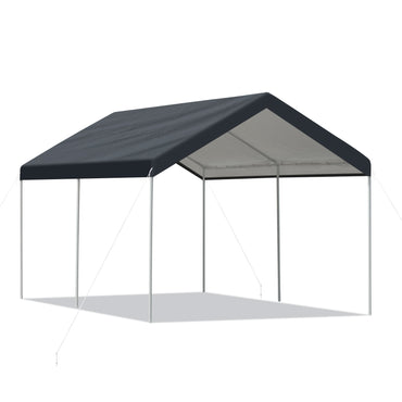 20 x 10 FT. Vehicle Carport Party Canopy Tent Boat Shelter Cover with Heavy Duty Metal Frame