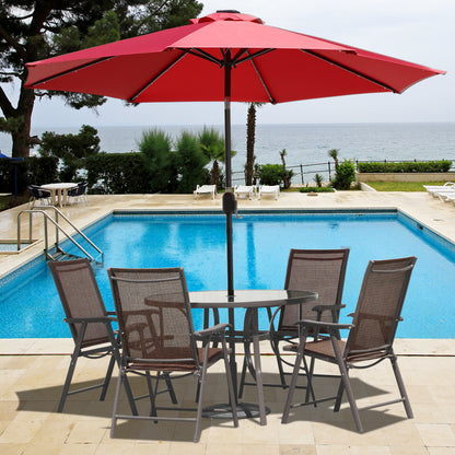 Folding Patio Chairs - Set of 4, Ideal for Patio and Outdoor Use Furniture Aoodor   