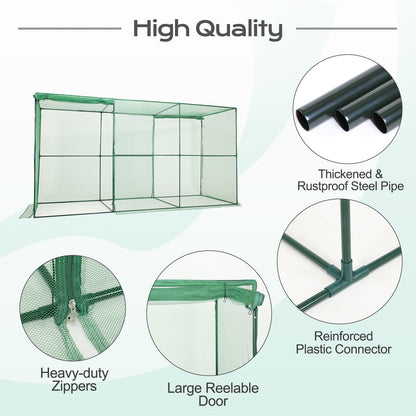 Crop Cage Plant Protection Netting Tent with Zipper for Vegetables Fruits and Plant Greenhouse Aoodor LLC   