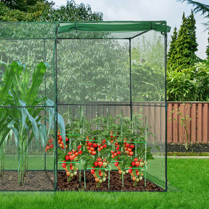 Crop Cage Plant Protection Netting Tent with Zipper for Vegetables Fruits and Plant Greenhouse Aoodor LLC   