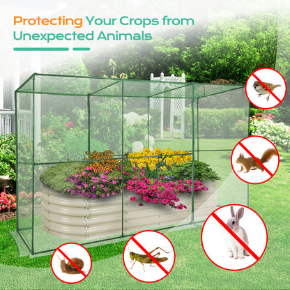 Crop Cage Plant Protection Netting Tent with Zipper for Vegetables Fruits and Plant Greenhouse Aoodor LLC   