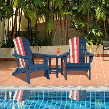 Folding Adirondack Chair 32.3'' (L) x 21.6'' (W) x 37'' (H)