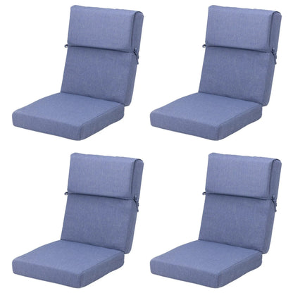High Back Chair Cushions Set of 4, UV-Protected & Water-Resistant, 45 x 22 x 4 Inches Aoodor
