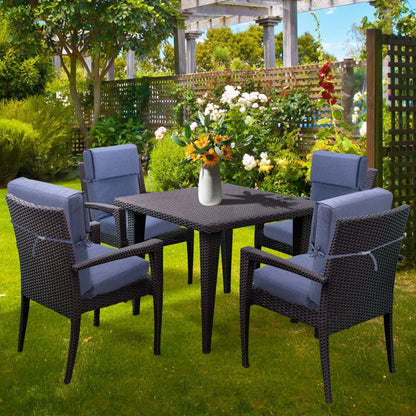 High Back Chair Cushions Set of 4, UV-Protected & Water-Resistant, 45 x 22 x 4 Inches Aoodor