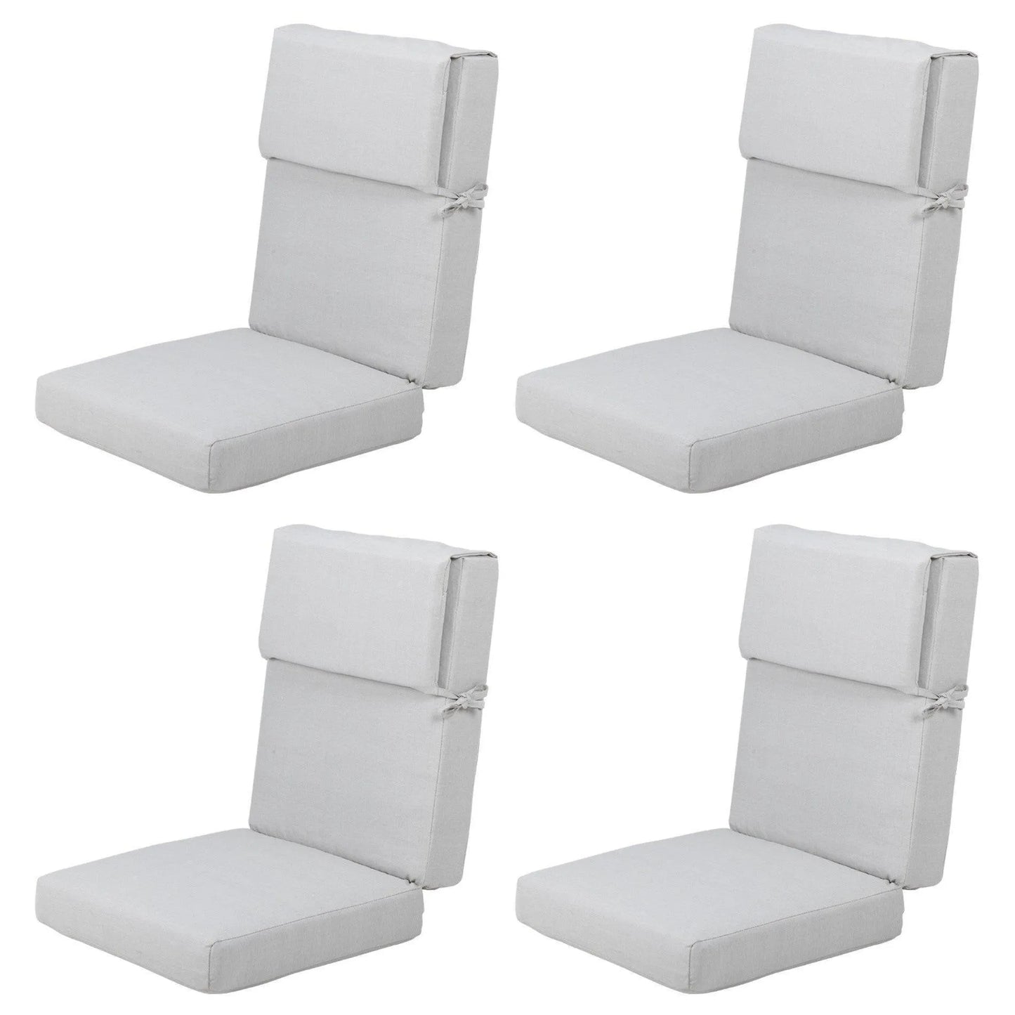 High Back Chair Cushions Set of 4, UV-Protected & Water-Resistant, 45 x 22 x 4 Inches Aoodor