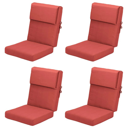 High Back Chair Cushions Set of 4, UV-Protected & Water-Resistant, 45 x 22 x 4 Inches Aoodor