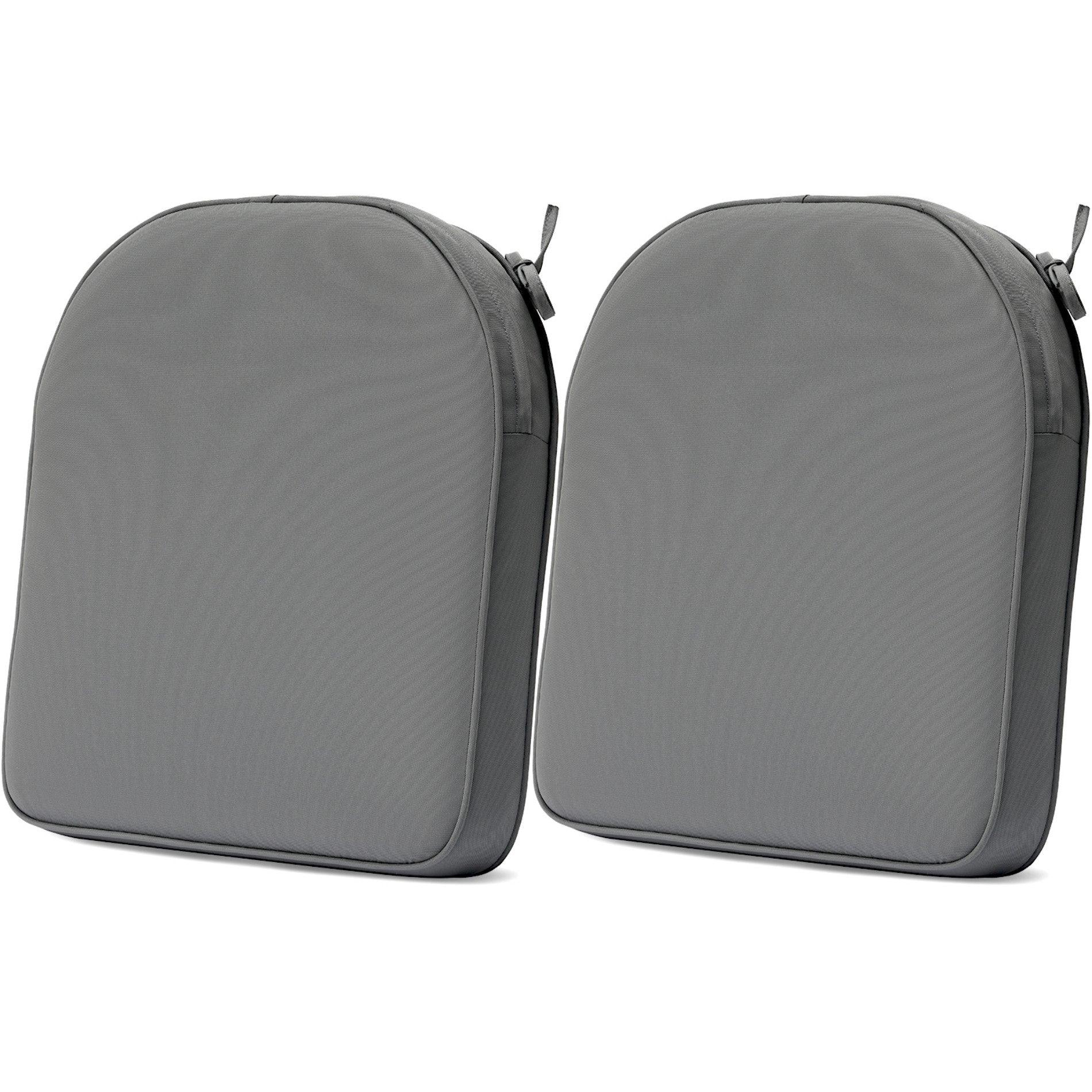 Outdoor Chair Cushion Soft and Fade-resistant Polyester Gray Aoodor
