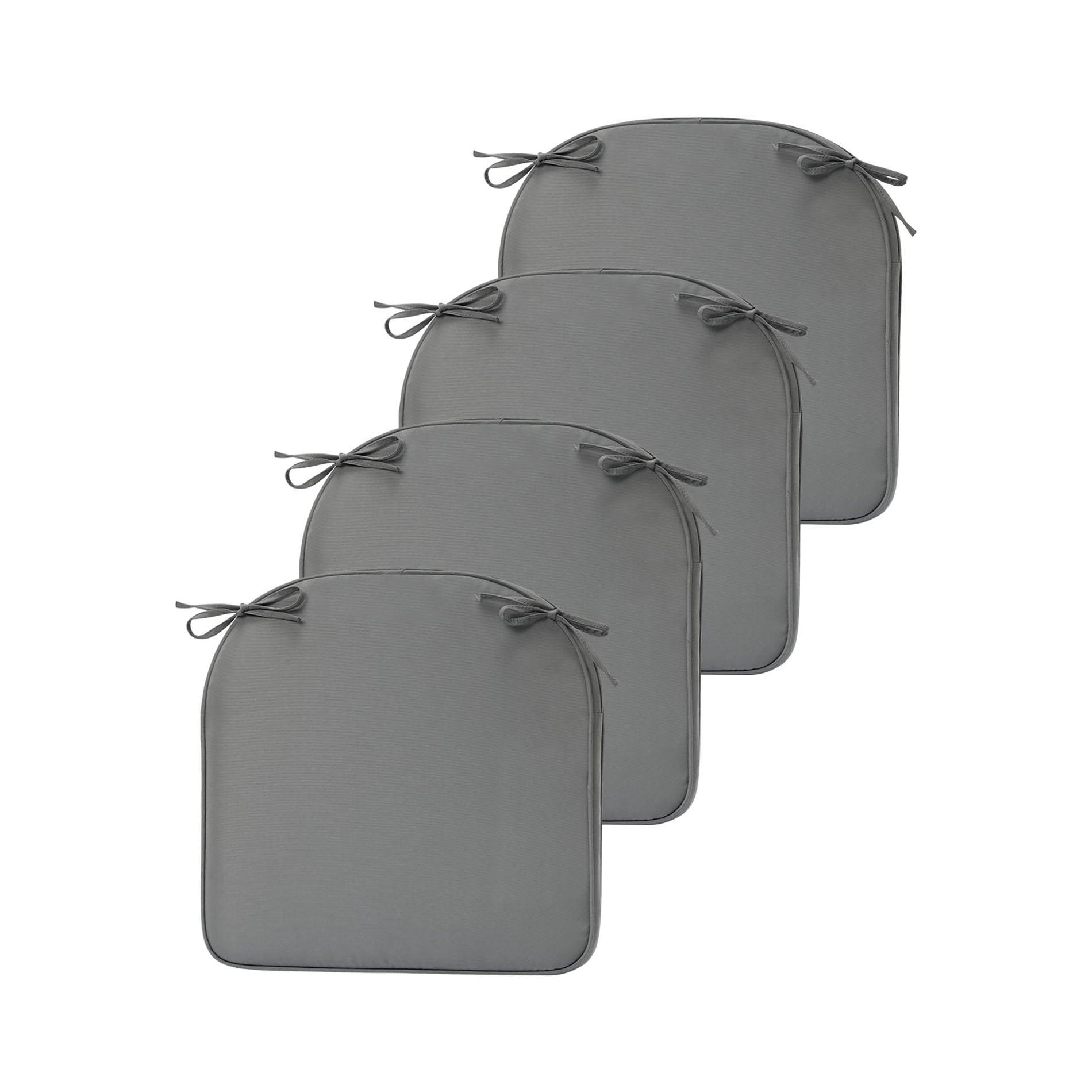 Outdoor Chair Cushion Soft and Fade-resistant Polyester Gray Aoodor