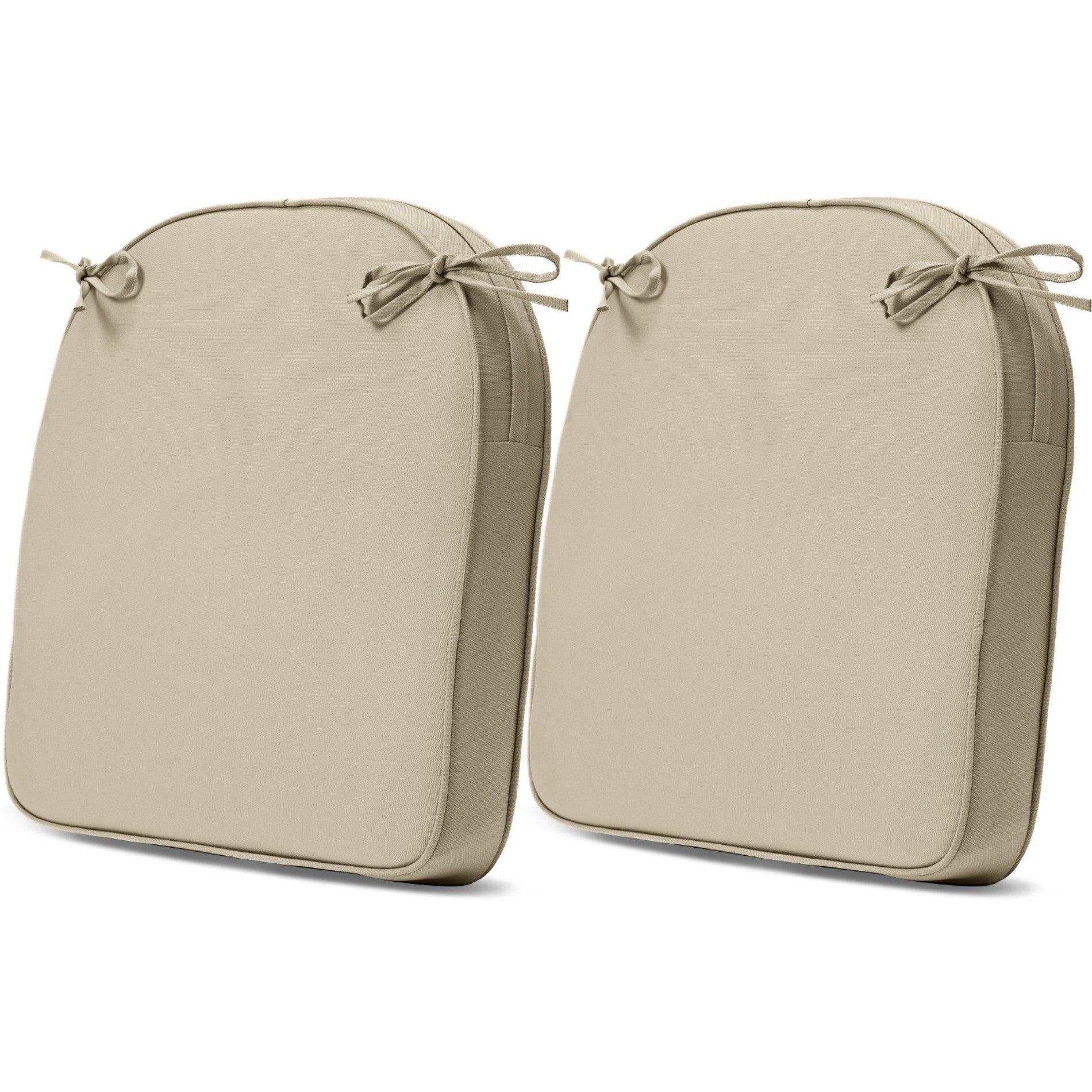 Outdoor Chair Cushion Soft and Fade-resistant Polyester Khaki Aoodor