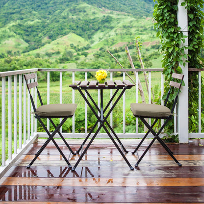 Outdoor Chair Cushion Soft and Fade-resistant Polyester Khaki Aoodor
