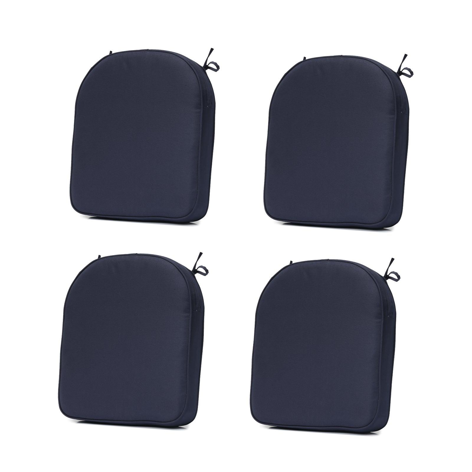 Outdoor Chair Cushion Soft and Fade-resistant Polyester Navy Blue Aoodor