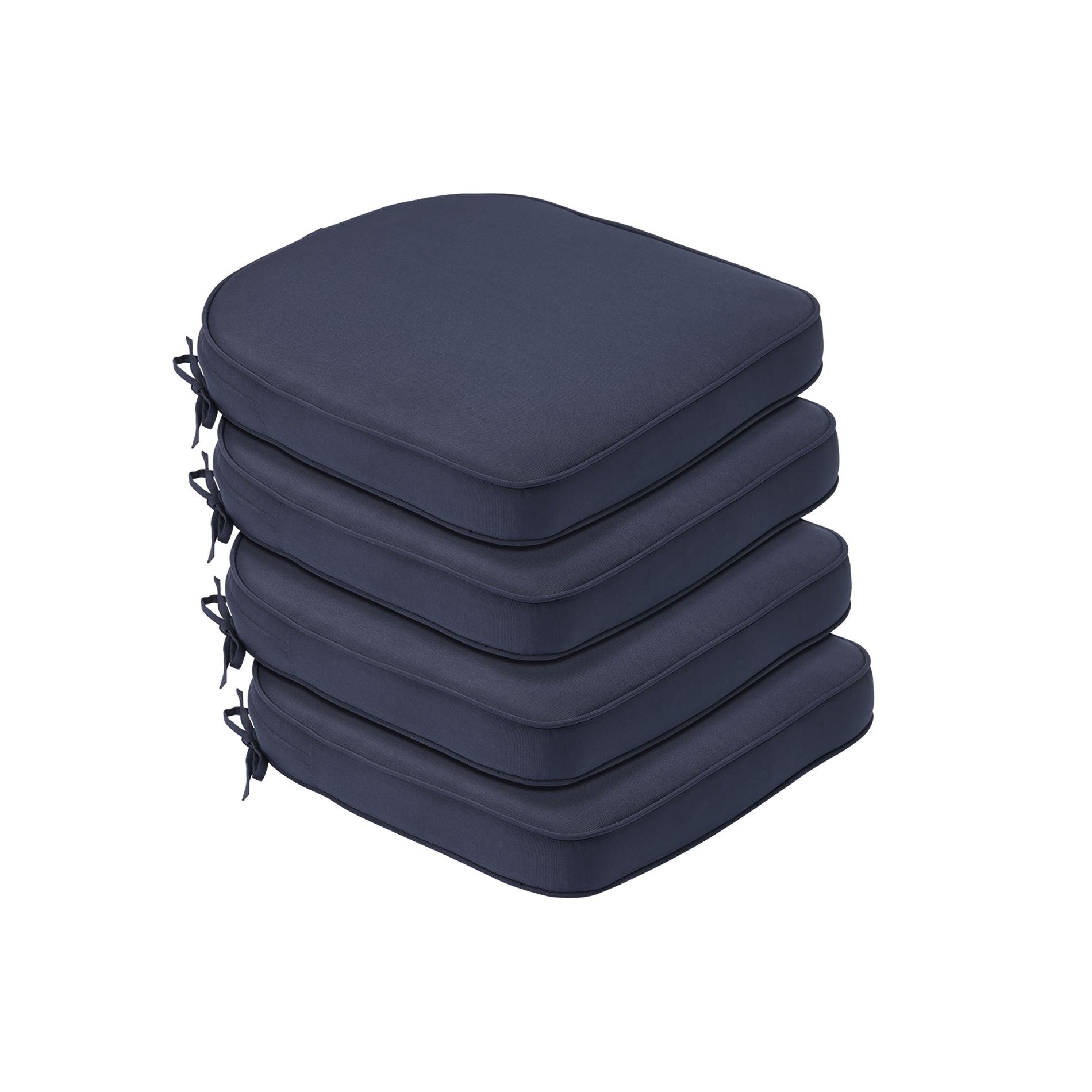 Outdoor Chair Cushion Soft and Fade-resistant Polyester Navy Blue Aoodor