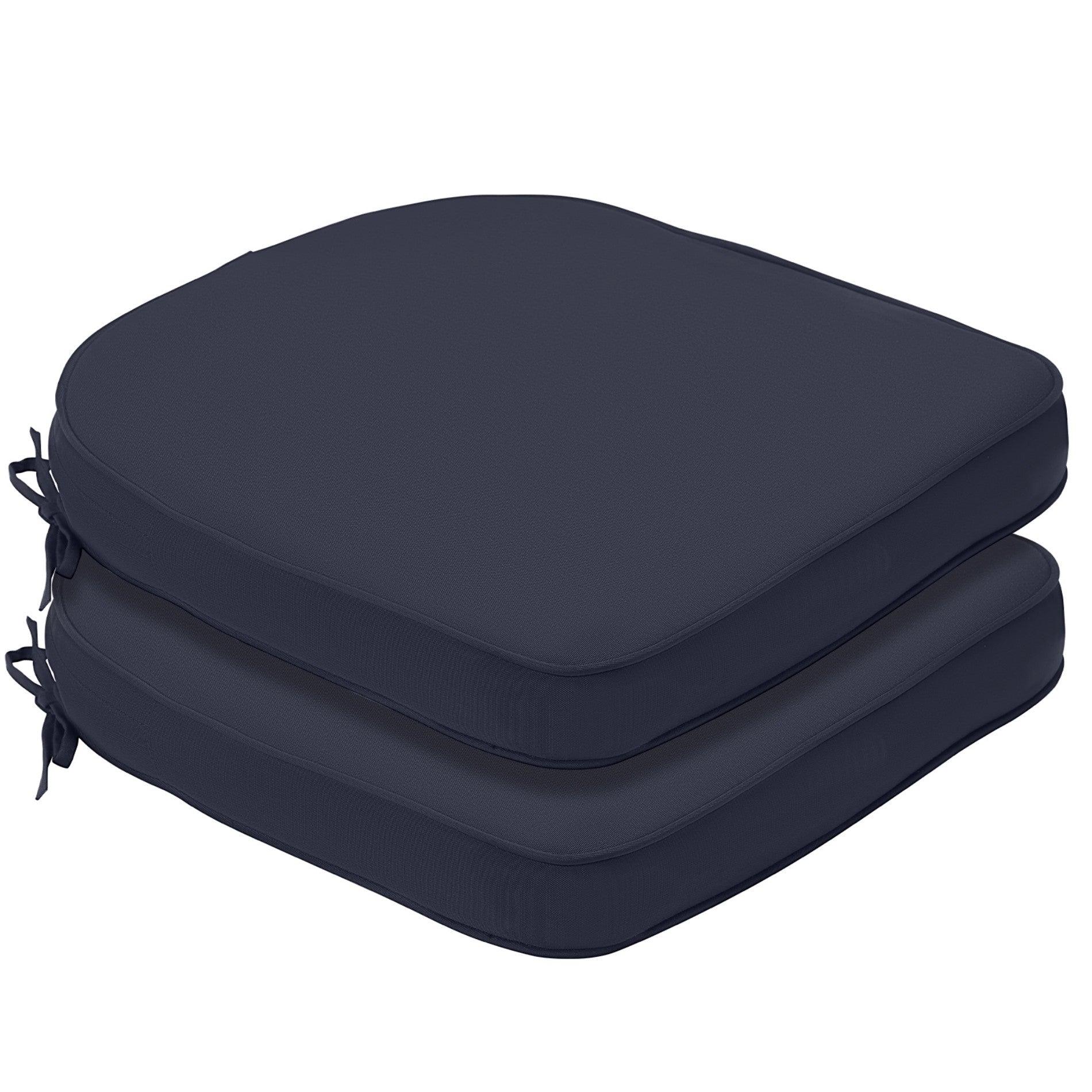 Outdoor Chair Cushion Soft and Fade-resistant Polyester Navy Blue Aoodor