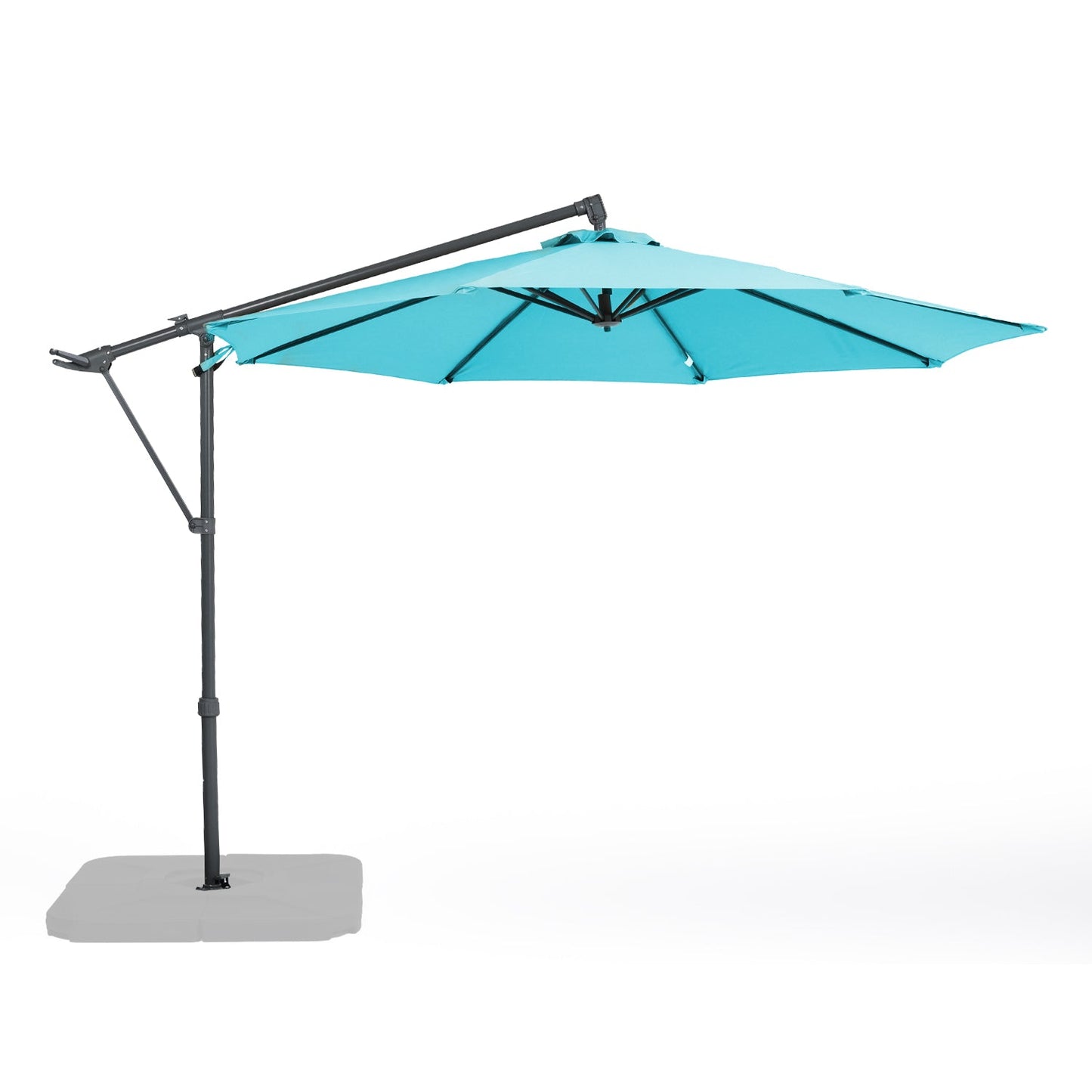 10FT Off-set Hanging Umbrella - Premium Aluminum Cantilever Umbrella for Backyard/Garden - Waterproof, UV-Resistant Outdoor Shade Patio Umbrella Aoodor LLC   