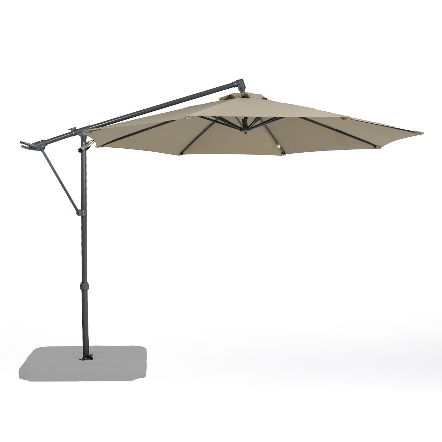 10FT Off-set Hanging Umbrella - Premium Aluminum Cantilever Umbrella for Backyard/Garden - Waterproof, UV-Resistant Outdoor Shade Patio Umbrella Aoodor LLC   