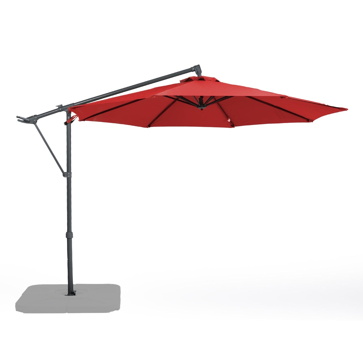 10FT Off-set Hanging Umbrella - Premium Aluminum Cantilever Umbrella for Backyard/Garden - Waterproof, UV-Resistant Outdoor Shade Patio Umbrella Aoodor LLC   