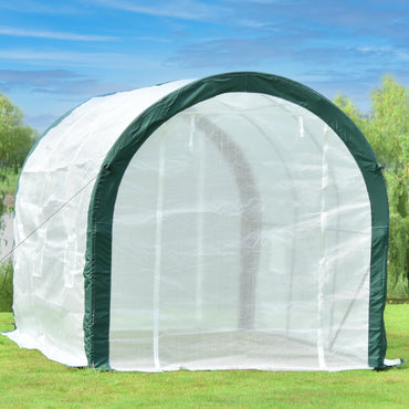 12 ft. x 7 ft. x 7 ft. Walk-in Tunnel Greenhouse with Zipper Door, Side Windows Greenhouse Aoodor   