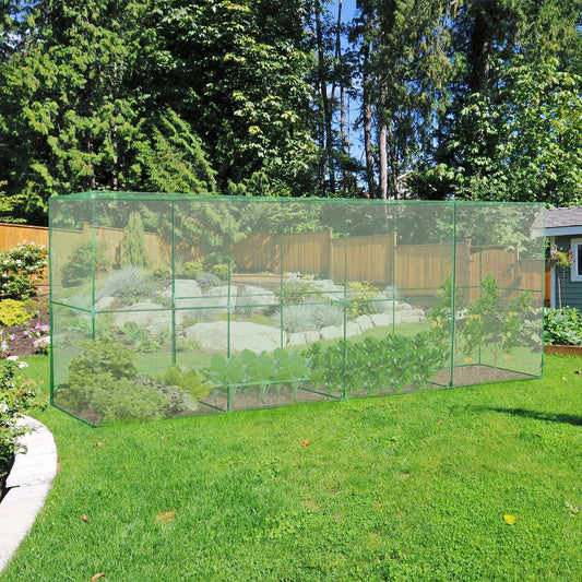 16' x 4' x 6' Cage Plant Protection Netting Tent with Zipper for Vegetables Fruits and Plant  Aoodor    