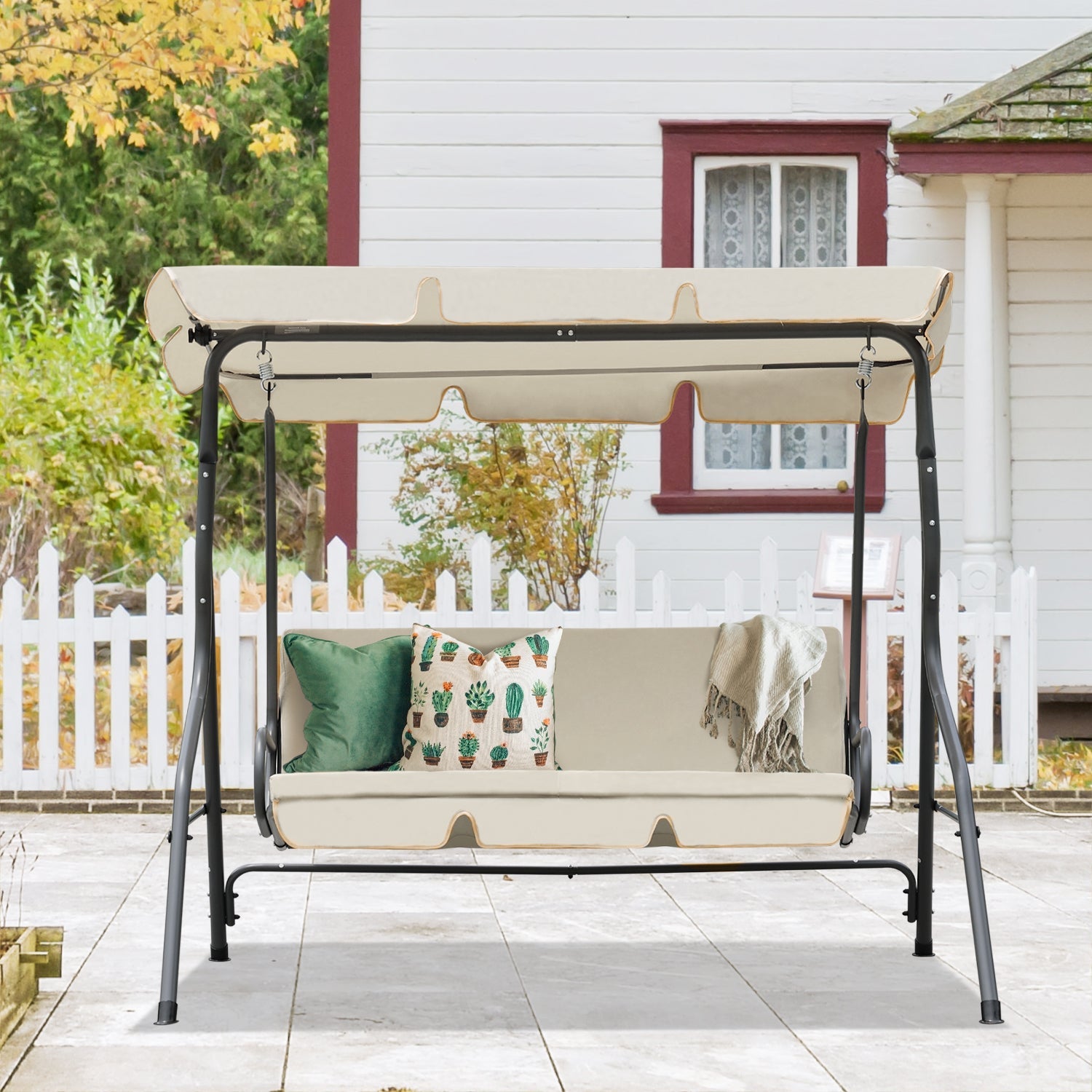 3 Seater Patio Porch Swing with Canopy.