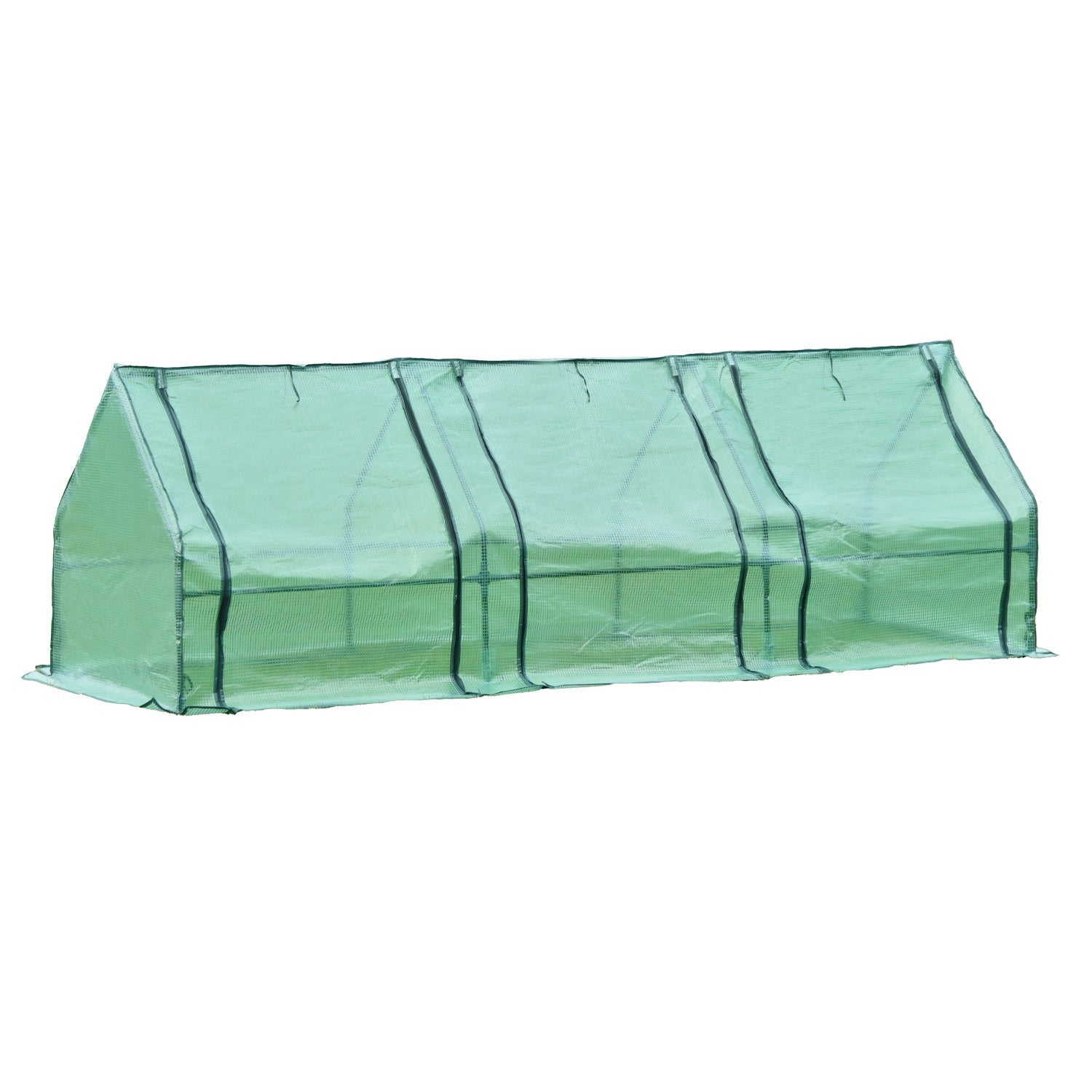 6 ft. x 3 ft. x 3 ft. /9 ft. x 3 ft. x 3 ft. Mini Greenhouse with 2 Zipper Doors Greenhouse Aoodor 9 x 3 x 3 ft. Green 