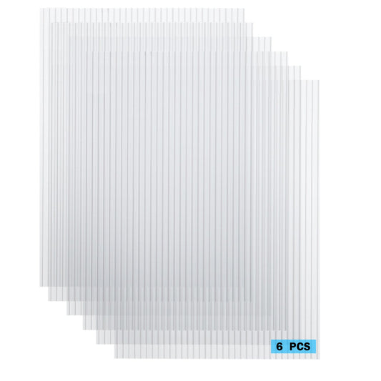 6 Pieces Polycarbonate Clear Sheets for Greenhouse Greenhouse Aoodor LLC   