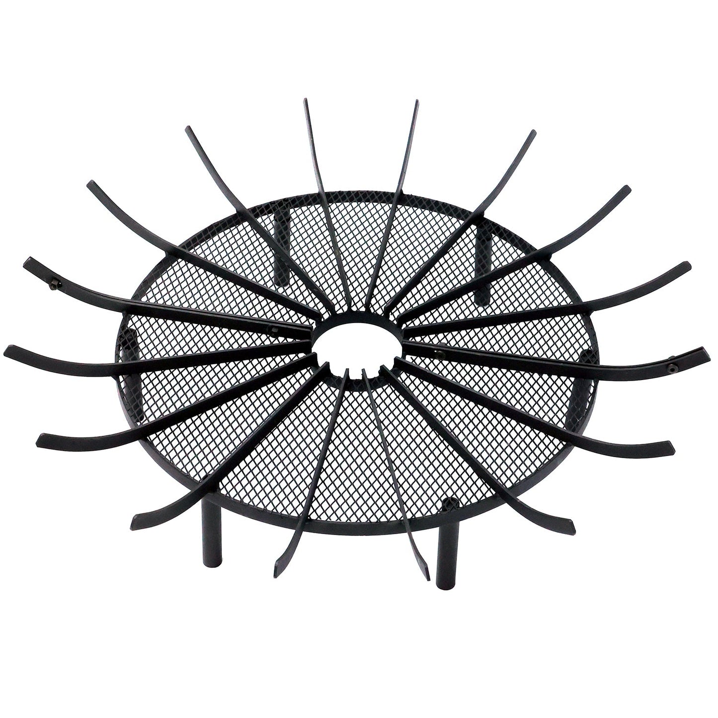 28''/32''/36''Round Spider Wagon Wheel Firewood Grates, Heavy Duty Fire Pit Grate Tool Aoodor   