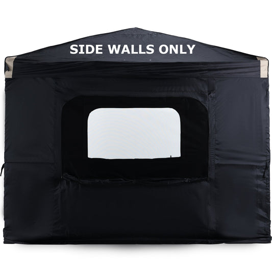 Canopy Sidewall Replacement with 2 Side Zipper and Windows for 10'' x 10'' Pop Up Canopy Tent (Sidewall Only) - Aoodor