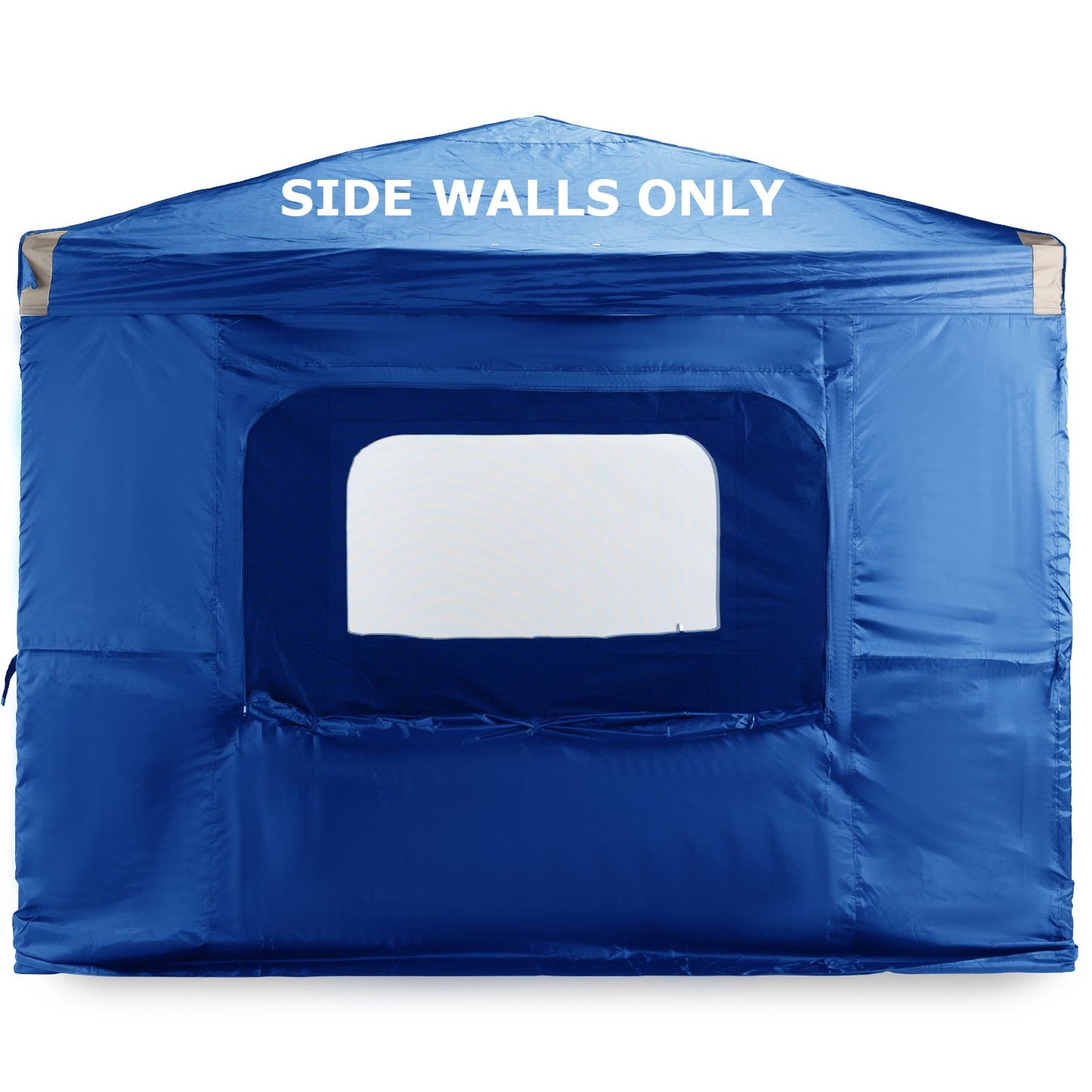Canopy Sidewall Replacement with 2 Side Zipper and Windows for 10'' x 10'' Pop Up Canopy Tent  (Sidewall Only) Gazebo part Aoodor LLC Blue  
