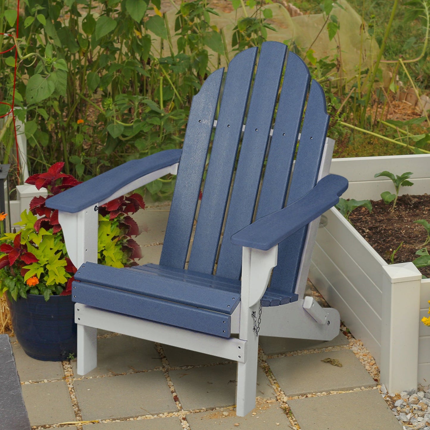 Folding Adirondack Chair 31.5'' (L) x 28.74'' (W) x 37'' (H) Furniture Aoodor   