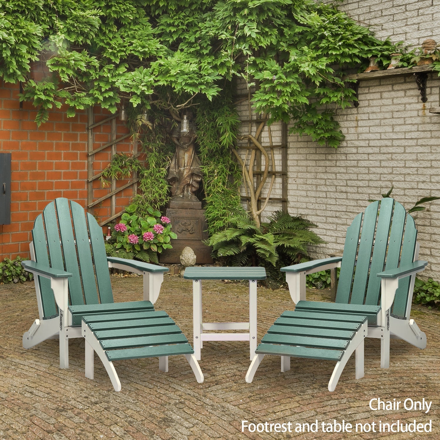 Folding Adirondack Chair 31.5'' (L) x 28.74'' (W) x 37'' (H) Furniture Aoodor   