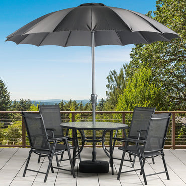 Folding Patio Chairs - Set of 4, Ideal for Patio and Outdoor Use Furniture Aoodor   