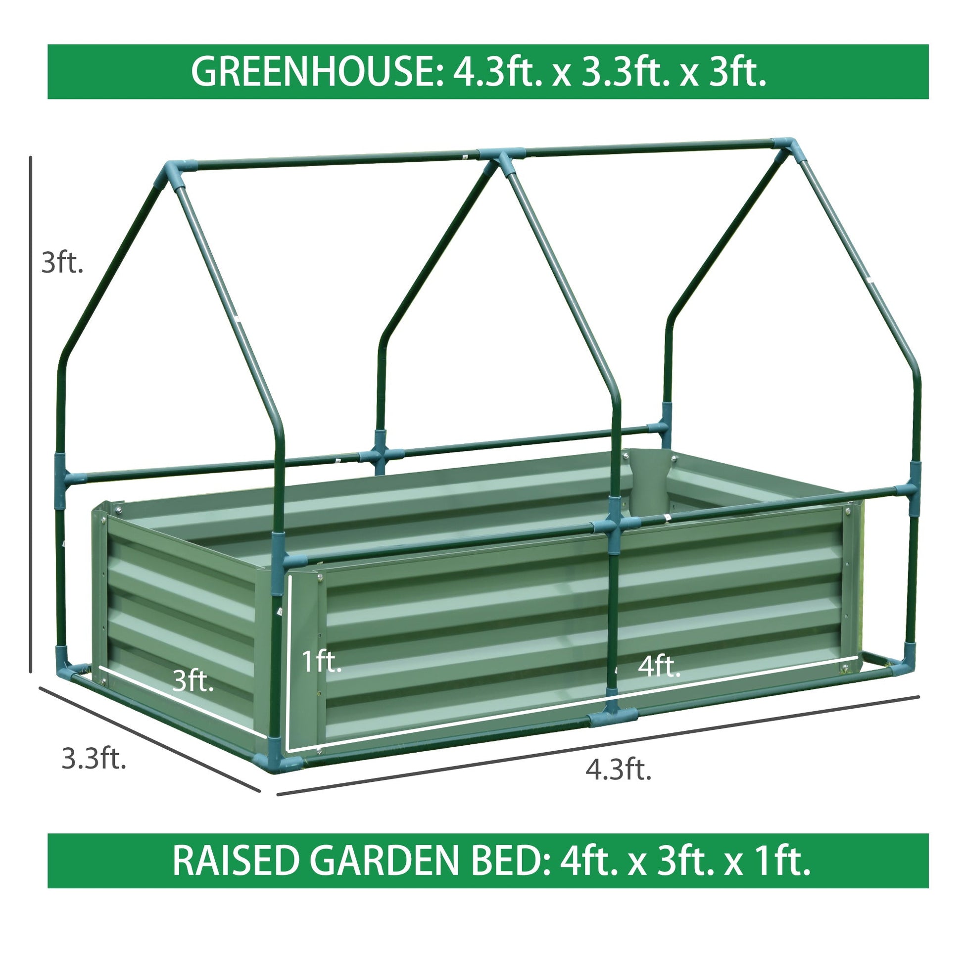 Greenhouse With Raised Garden Beds - Aoodor