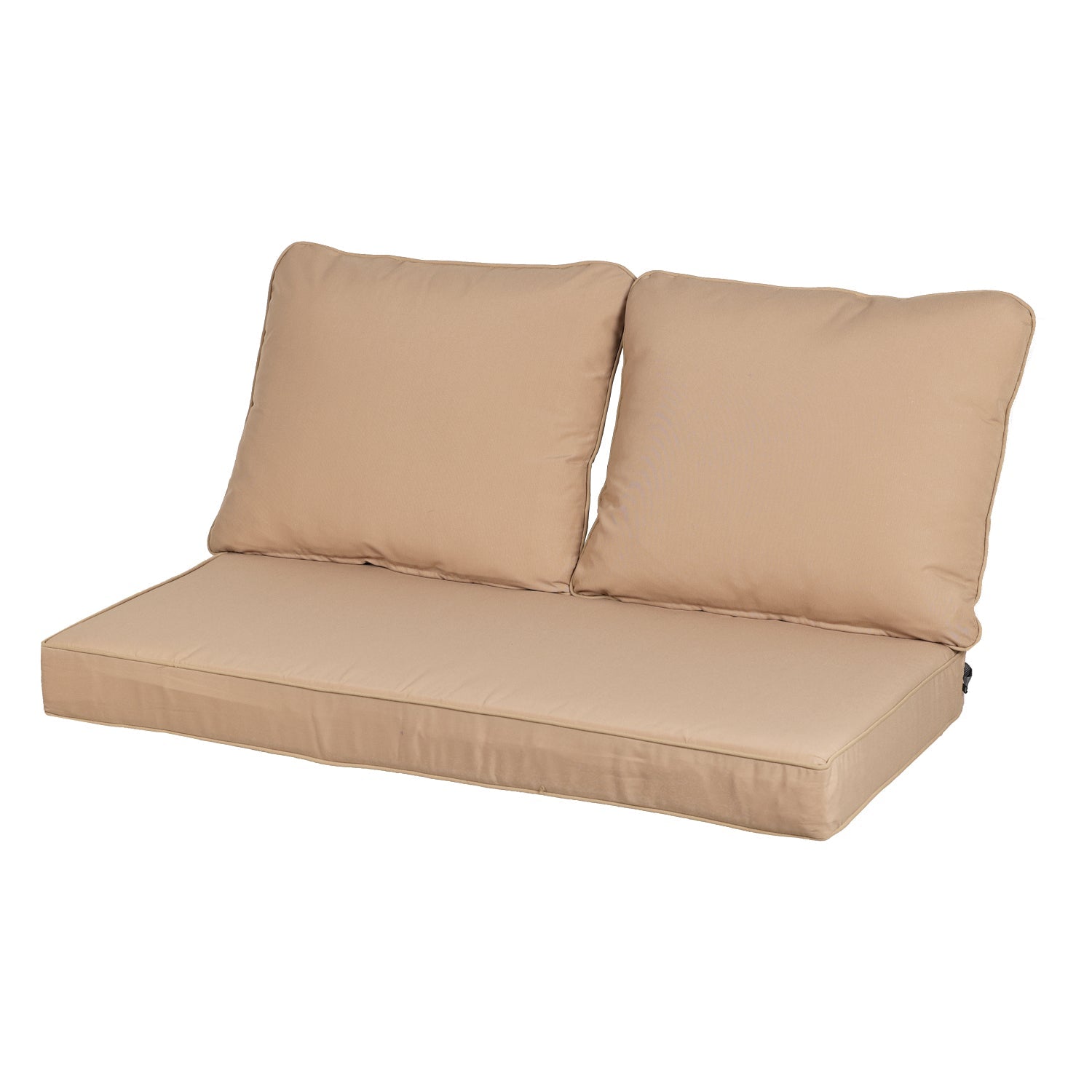 46.5"x24.4"x3.9" Loveseat Cushions Set, Deep Seating Bench Cushions with Dust Jacket  - 3 Piece Set CUSHION Aoodor LLC Khaki  