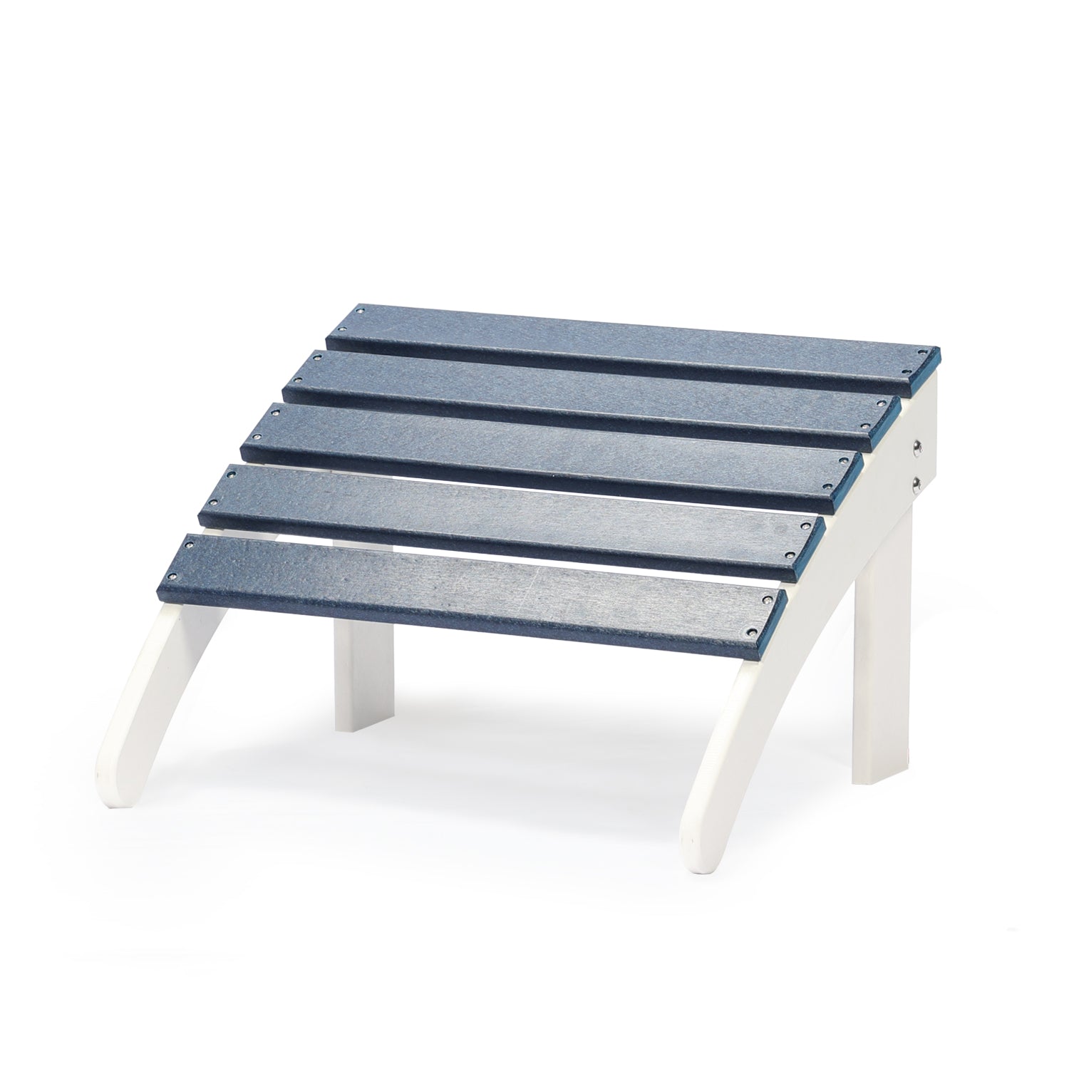 Outdoor Adirondack Ottoman - Weather-Resistant HDPE Patio Footrest for Ultimate Relaxation Furniture Aoodor Navy Blue  